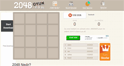 Desktop Screenshot of 2048oyun.com