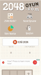 Mobile Screenshot of 2048oyun.com